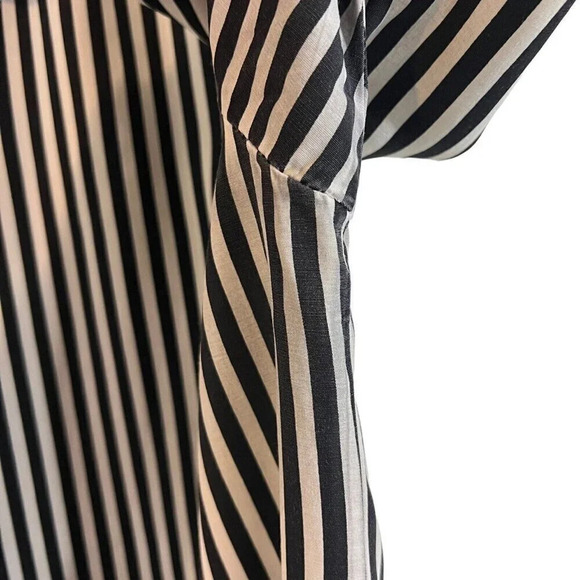 Studio C Vintage Striped Women Button Up Shirt Plus 22W Star Buttons Embroidered - Picture 7 of 9